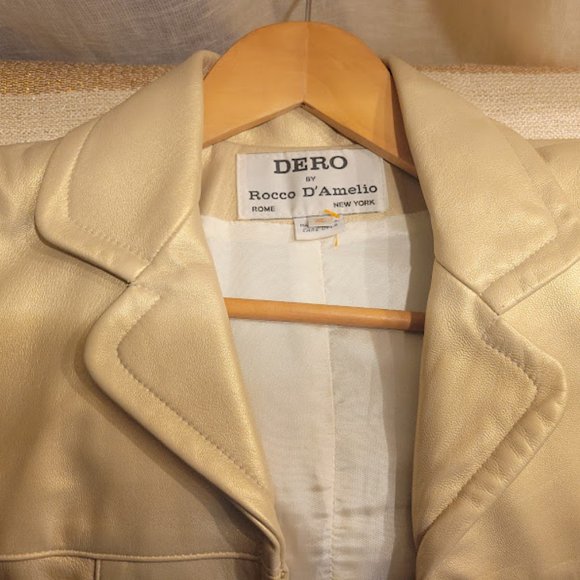 Vintage Italian Leather Jacket Dero by Rocco D'Amelio - Picture 4 of 9